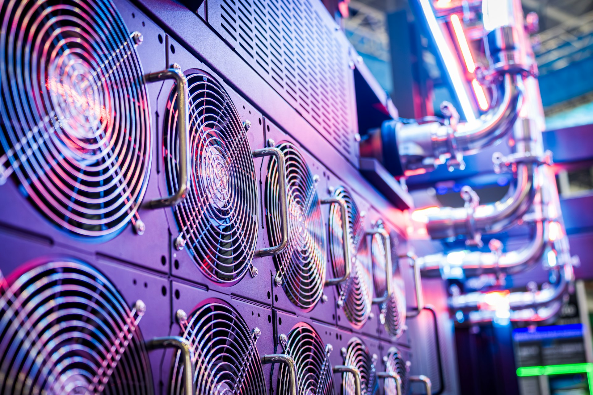 Enterprise AI operations room with connected infrastructure dashboards